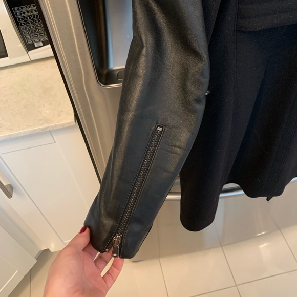 Black wool winter coat - Picture 5 of 5